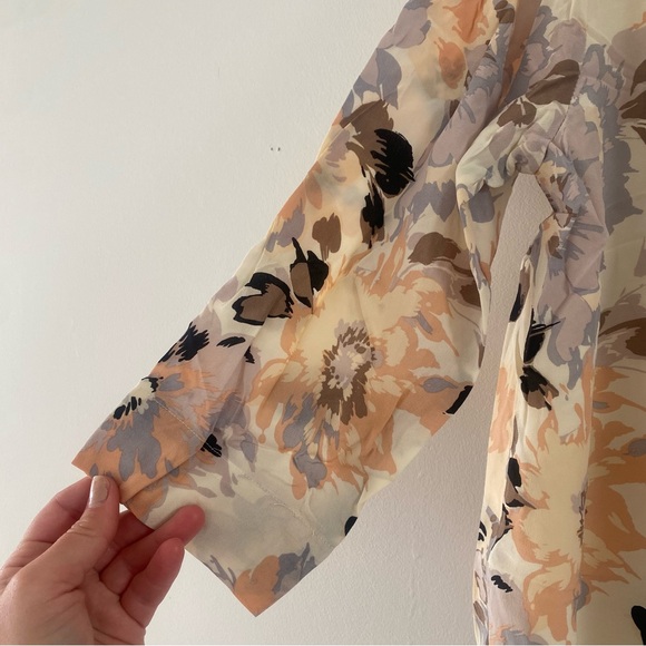 Beautiful Fossil Pastel 100% Silk Shift Dress, Zipper-back & Lined *EUC* - Picture 11 of 13